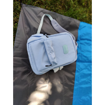 Стильний молодіжний рюкзак (Блакитний, 20л) з брелоком: Твій яскравий вибір!