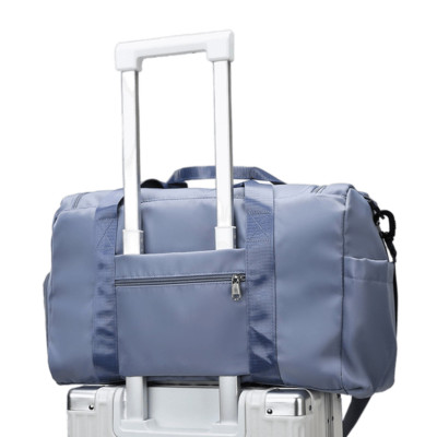 Сумка дорожня 30л (Блакитна/Синя) з відділенням для взуття