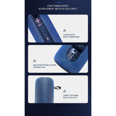 Портативна Bluetooth-колонка: Потужний звук та яскраве світлове шоу будь-де!