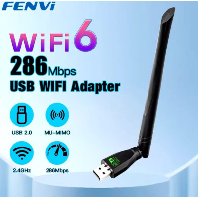 Wi-Fi адаптер FENVI USB (WiFi 6, 286Mbps, 2.4GHz, Driver Free)