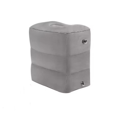 Надувна подушка-підставка для ніг (43см, Сіра, ПВХ-флокування)